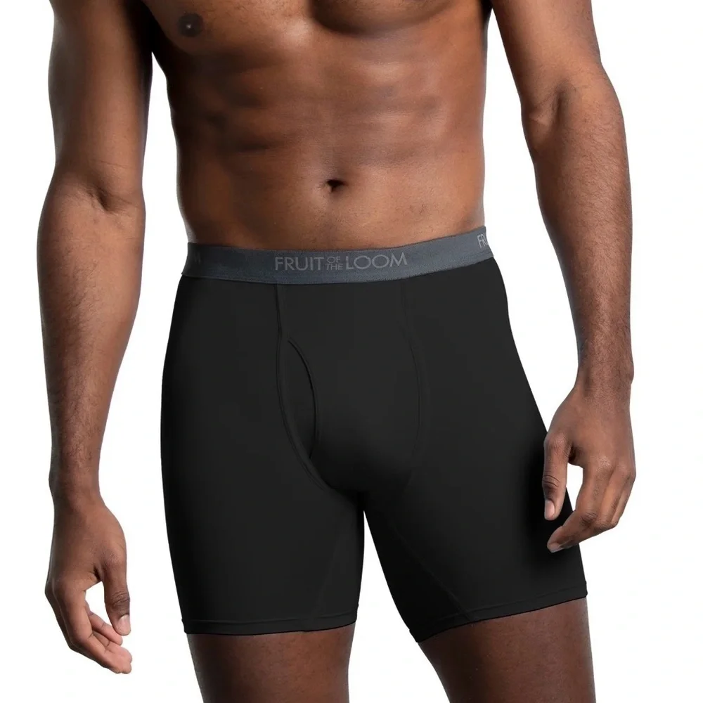 Fruit of the Loom Men's Micro-Stretch Boxer Briefs, 6-Pack